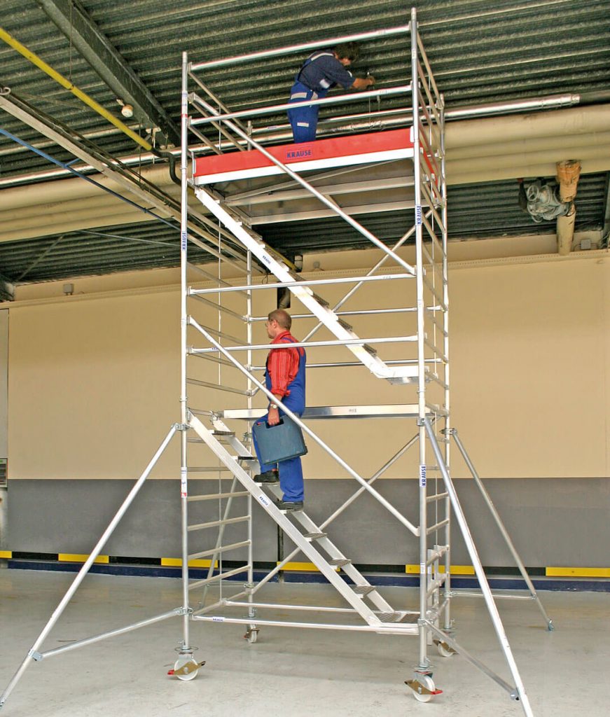 Rusztowanie ruchome – przejezdne KRAUSE STABILO ze schodami