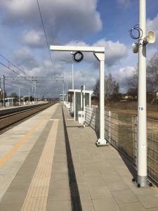 Słup pod tablice informacyjne TIP - konstrukcja malowana