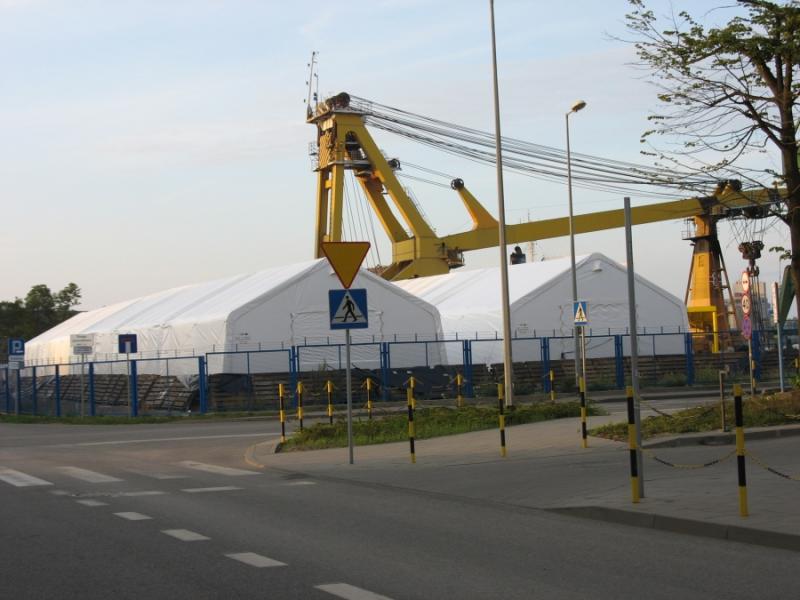 Namiot przemysłowy - magazynowy