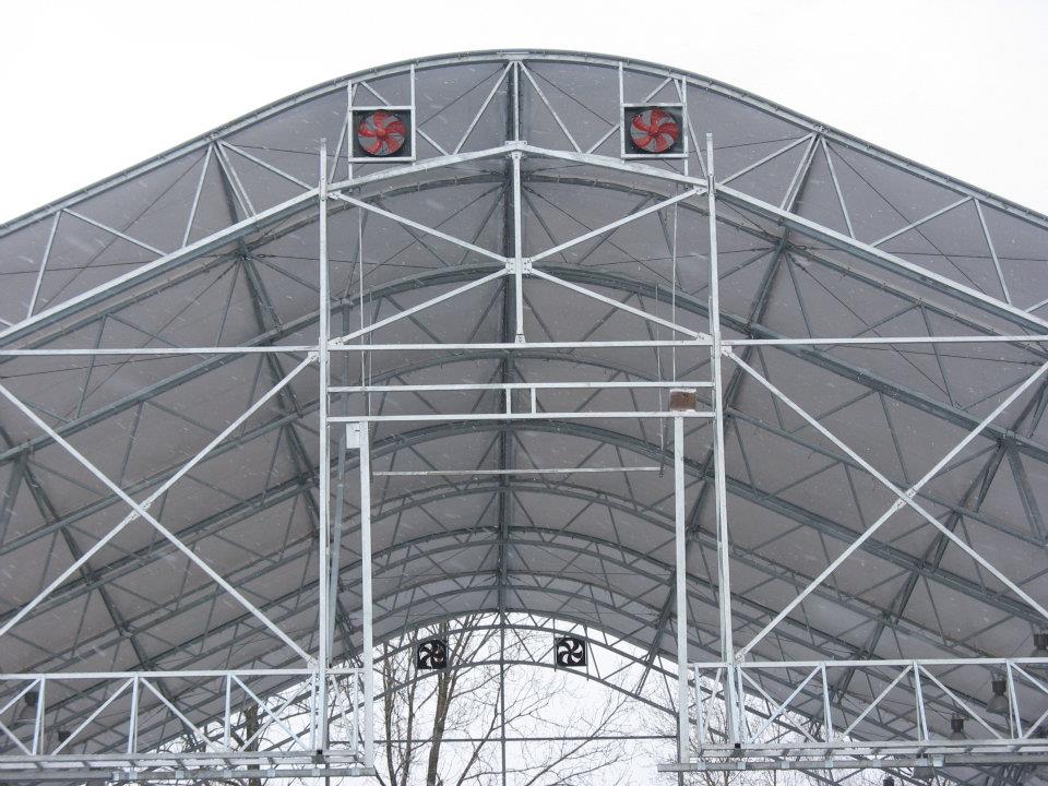 Konstrukcja stalowa hali namitowej