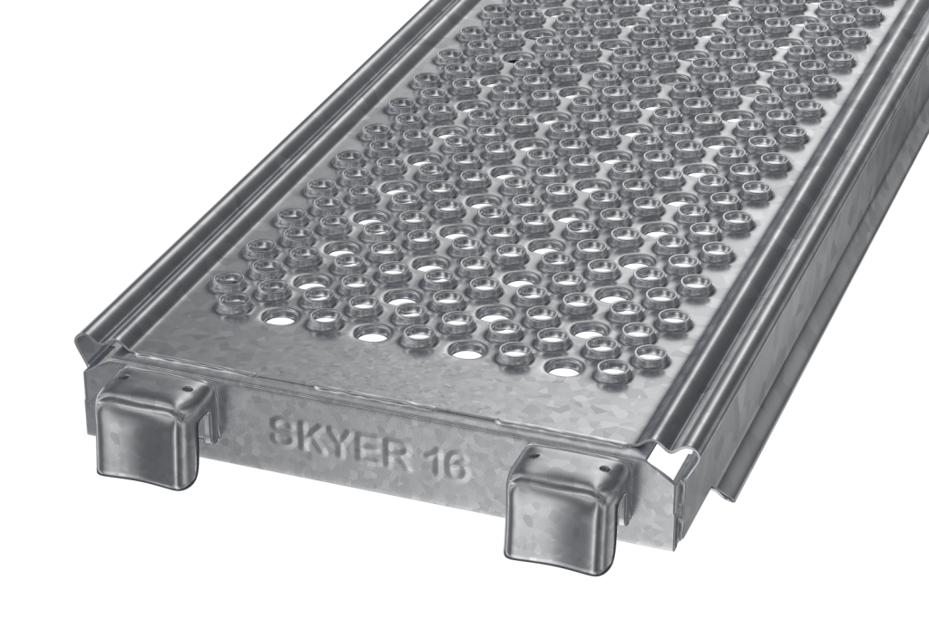 Skyer - podest U stalowy perforowany ocynkowany, Podest stalowy