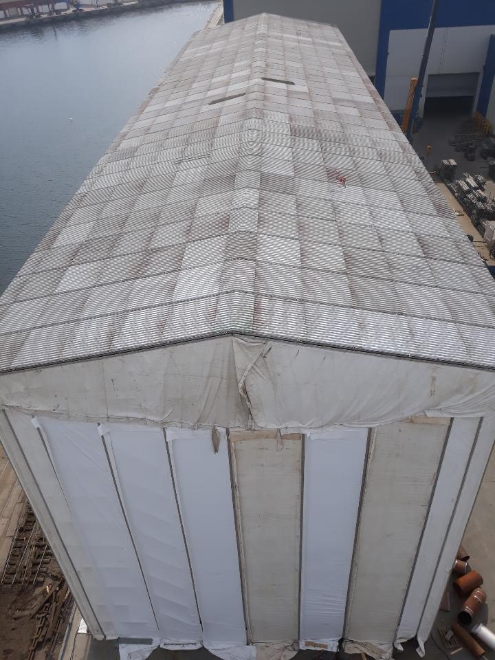 Tymczasowe zadaszenie - hala - plandeki kederowe