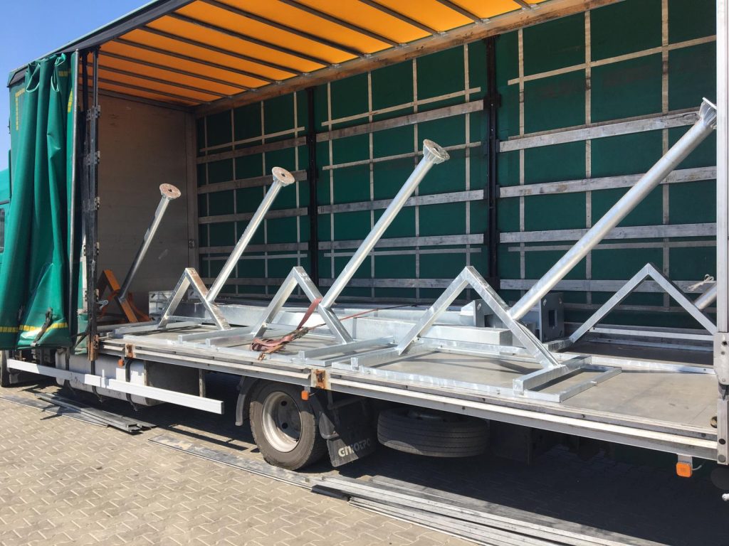 Konstrukcja wsporcza stalowa pod panel fotowoltaiczny