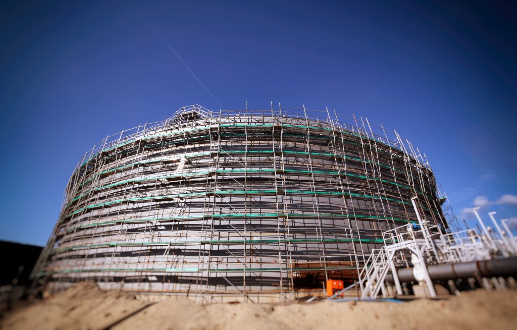 Rusztowanie SKYER po okręgu, Rusztowanie na obiekcie cylindrycznym